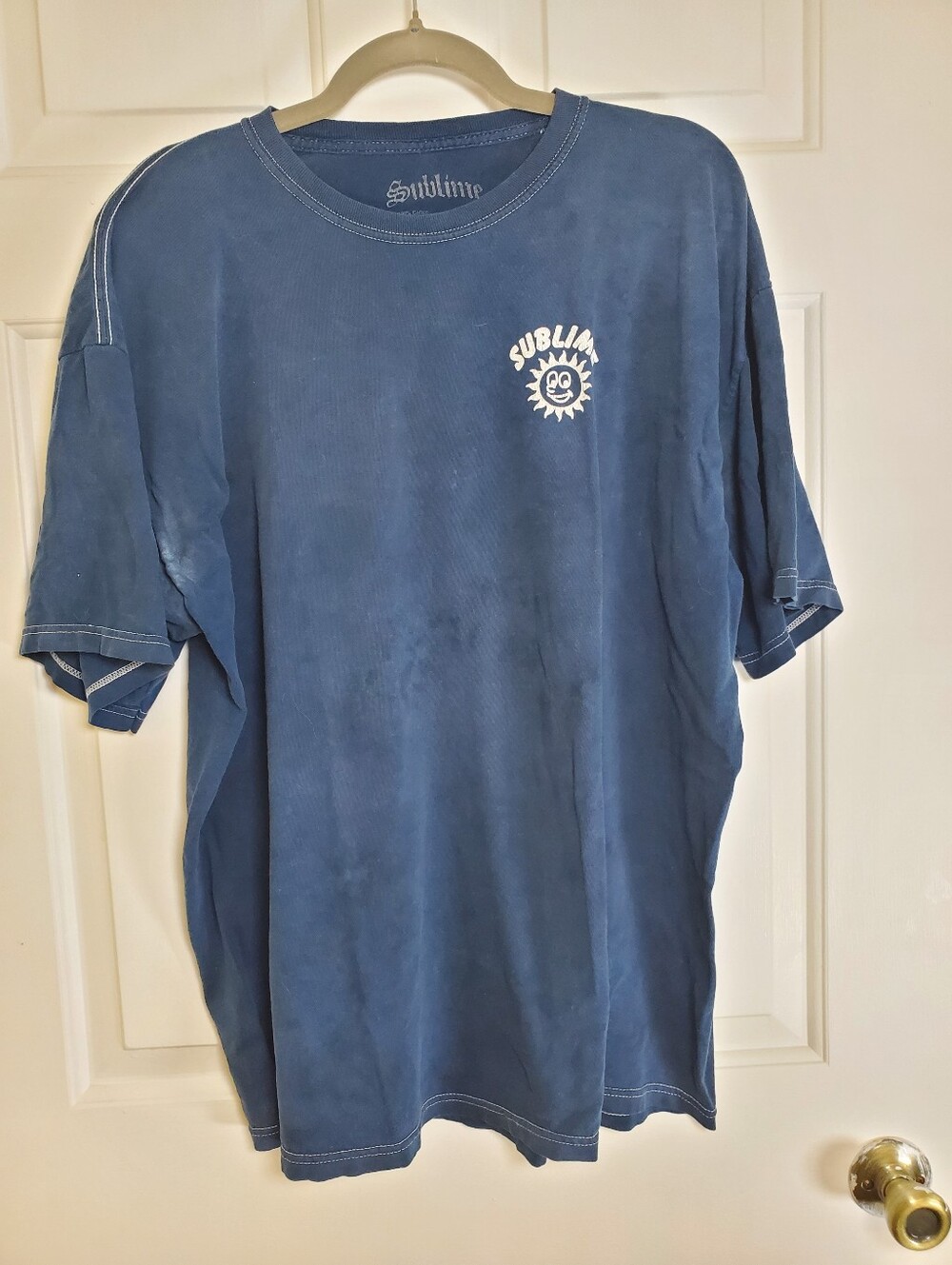 Sublime Navy Long Beach Pawn Shop Trashed Graphic Band Tee Unisex Adult XL